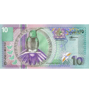 Surinam 10 Gulden 2000 Pick...