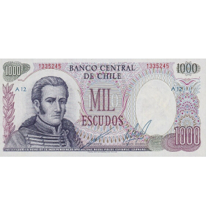 Chile 1000 Escudos 1967 ND...