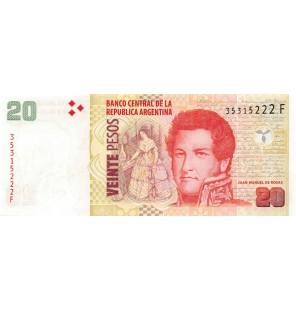 Argentina 20 Pesos 2018 ND...