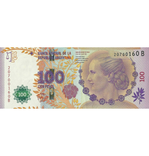 Argentina 100 Pesos 2013 ND...