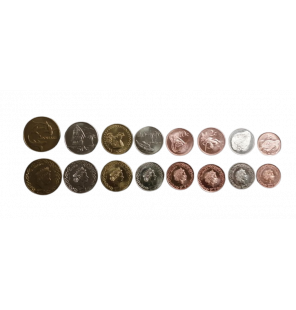 Set de Tokelau 8 monedas...