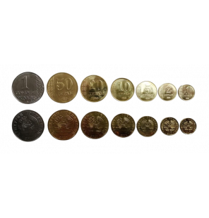 Set de Tayikistán 7 monedas...