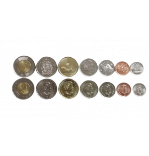 Set de Canadá 7 monedas...