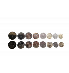Set de Israel 8 monedas...