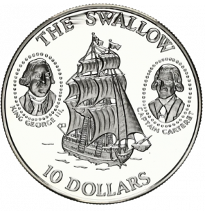 Islas Salomón 10 dólares...
