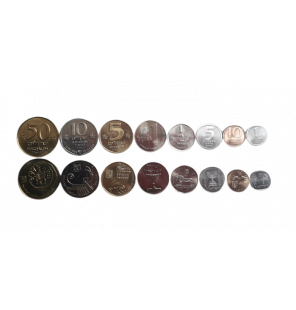 Set de Israel 8 monedas...
