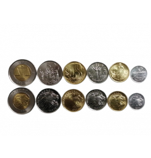 Set de Etiopía 6 monedas...