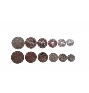 Set de Eritrea 6 monedas...