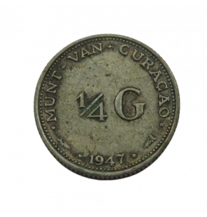 Curazao 1/4 Gulden 1947 KM...