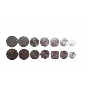 Set de Bangladés 7 monedas...