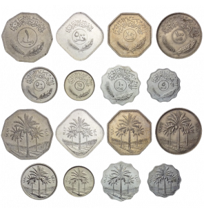 Set de Irak 8 monedas 5,...
