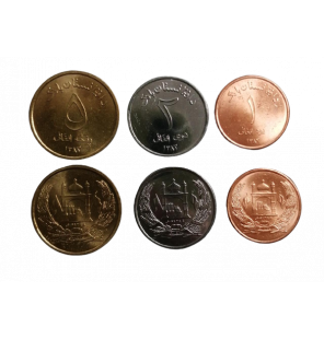 Set de Afganistán 3 monedas...
