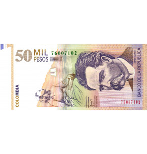 Colombia 50.000 Pesos 2009...