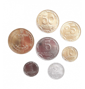 Set de Ucrania 7 monedas...