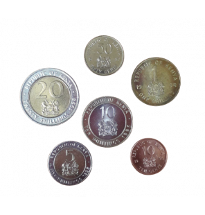 Set de kenia 6 monedas...