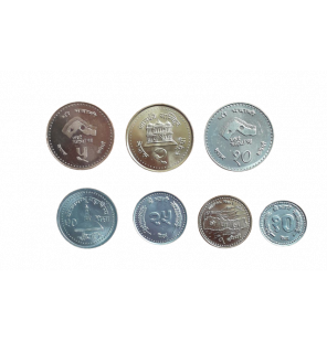 Set de Nepal 7 monedas...