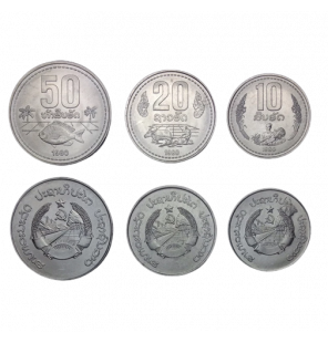 Set de Laos 3 monedas...