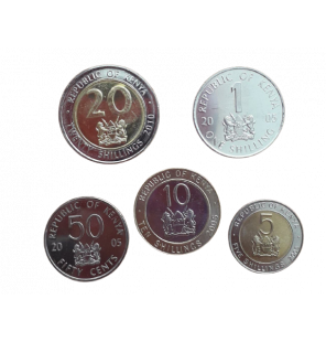 Set de Kenia 5 monedas 50...