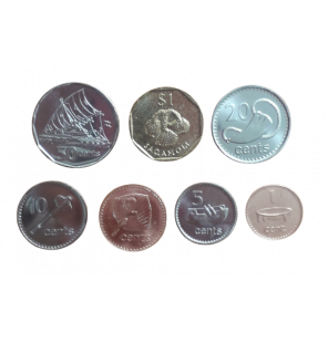 Set de Fiyi 7 monedas...