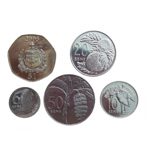 Set de Samoa 5 monedas...