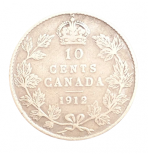 Canadá 10 Centavos 1912 KM...