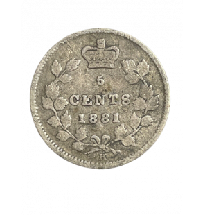 Canadá 5 Centavos 1881-1900...