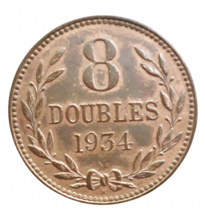 Guernsey 8 Doubles 1934 NO UNC