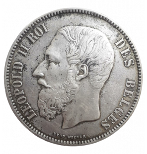 Bélgica 5 Francos 1870 KM...
