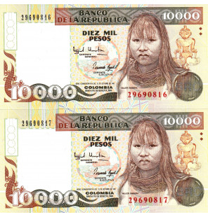 Colombia 10.000 Pesos 1993...