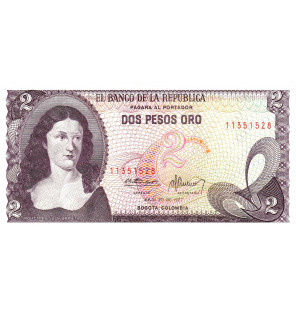 Colombia 2 Pesos Oro...