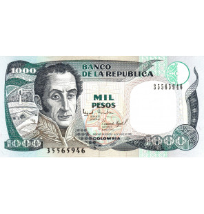 Colombia 1.000 Pesos Oro...