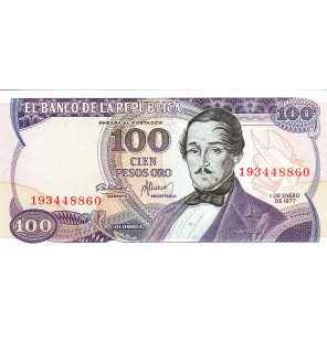 Colombia 100 Pesos Oro 1977...