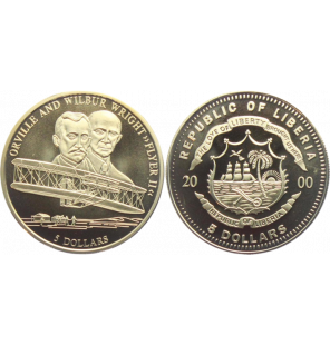 Liberia 5 Dólares 2000...