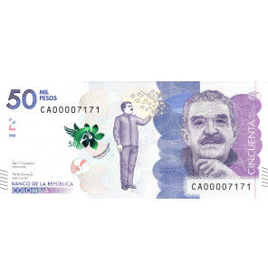 Colombia 50.000 Pesos 2019...