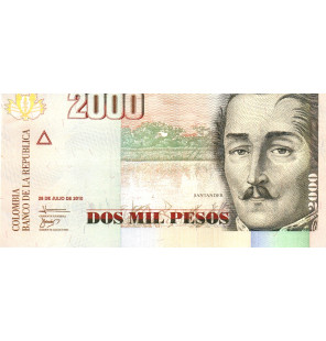 Colombia 2.000 Pesos 2010...