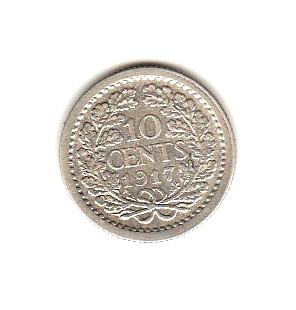 Países Bajos 10 Cents 1917...