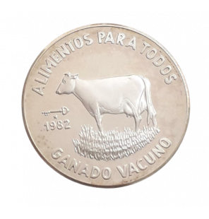 Cuba 5 Pesos 1982 F.A.O KM...