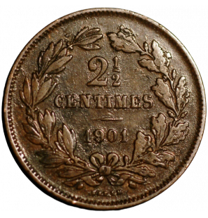 Luxemburgo 2½ Céntimos 1901...