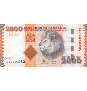 Tanzania 2000 Shilingi 2015...