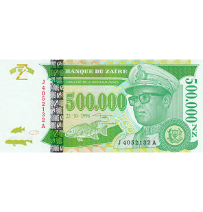 Zaire 500.000 Zaires 1996...