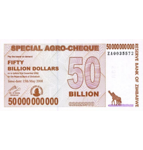 Zimbabue 50  Mil Millones...