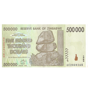 Zimbabue 500000 Dólares