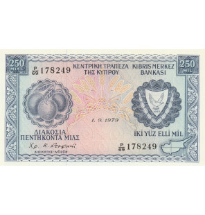 Chipre 250 Mils 1979 Pick 41c