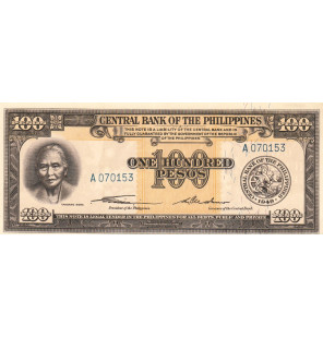 Filipinas 100 Pesos 1949...