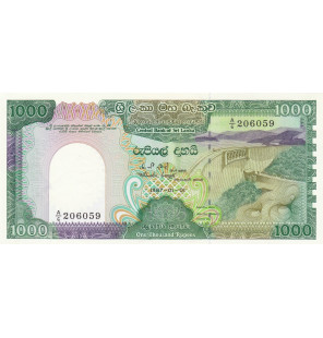 Sri Lanka 1000 Rupias 1987...