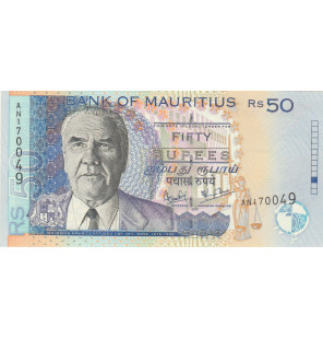 Mauricio 50 Rupias 2001...