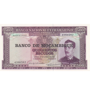 Mozambique 500 Escudos 1967...