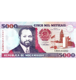 Mozambique 5000 Meticais...