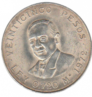 México 25 Pesos 1972 KM 480...