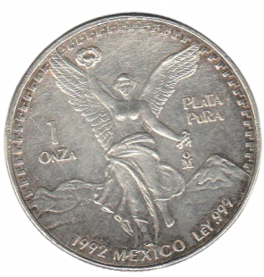 México 1 Onza 1992 KM 494.3...